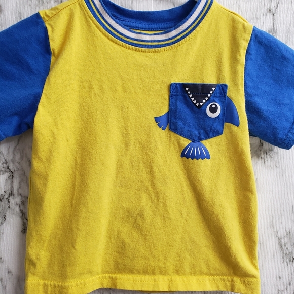 💕 Healthtex Short Sleeves Yellow Tee Size 2T - Picture 2 of 12